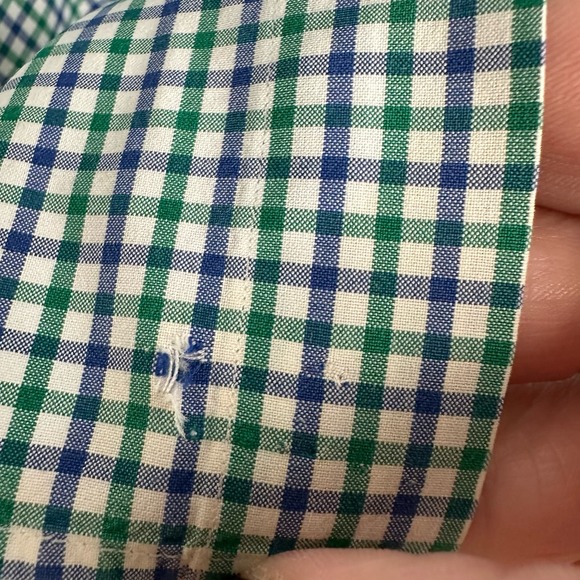 Ralph Lauren Shirt Mens Large Blue Green Plaid Button Down Long Sleeve Casual - Picture 9 of 14